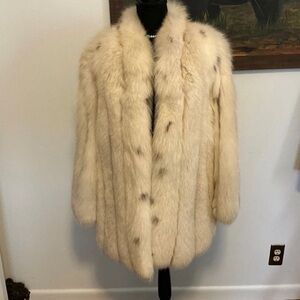 Vintage Spotted Fox Fur Coat